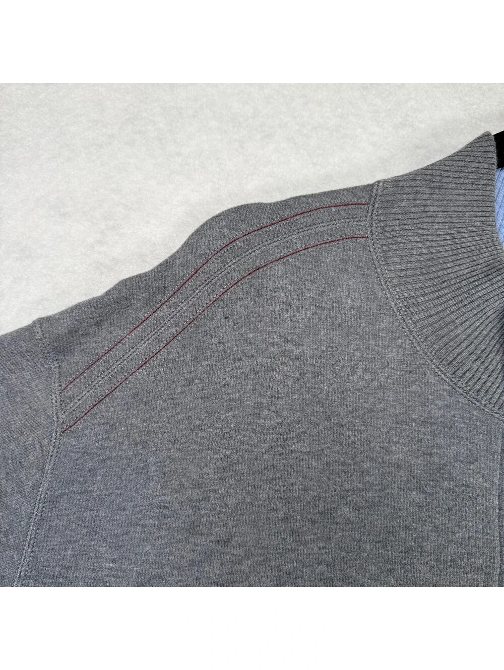 Tommy Bahama Men's Gray 1/4 Zip Pullover Sweatshirt XXL Cotton